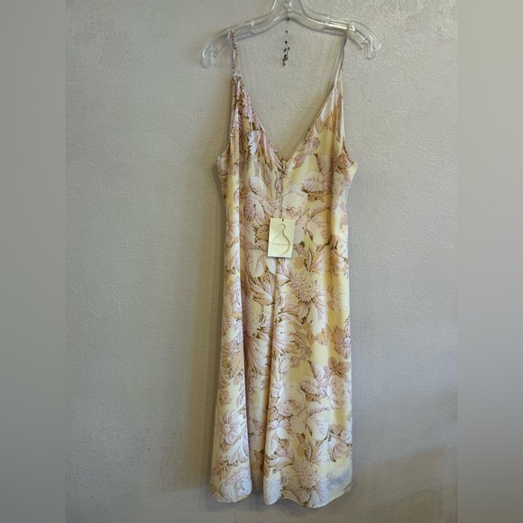 STINE GOYA Dresses & Skirts - NWT Stine Goya Floral Gianna Dress Peach Pink SILK Size XL